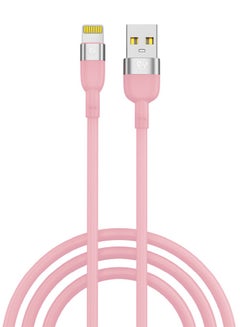 Buy Lightning Cable 1m, iPhone Charging Cable 2.4A, Data Transfer, Silicone Braided in UAE
