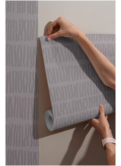 Buy Vertical Abstract Fabric Wallpaper Covers An Area ​​Up To 4.2Mx3M With Adhesive And Smoothing Tool in Egypt