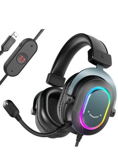 Buy H6 AmpliGame USB Gaming Headset - 7.1 Surround Sound with EQ Mode For PS4/PS5 Laptop, Streaming in Egypt