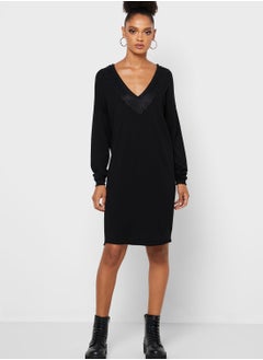 اشتري Cuffed Sleeve Sweater Dress في السعودية