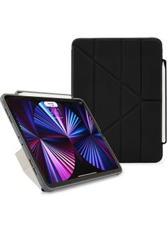 اشتري Origami No. 3 Ultra Smart Pencil for Apple iPad Pro 11 inch (2022/ 2021/ 2020/ 2018) Case Cover Compatible with Apple Pencil 2 - Black في الامارات