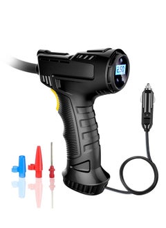 Buy Air Compressor Tire Inflator, Portable Handheld Car Tire Inflator with Digital Display and LED Light, 12V Rechargeable Electric Tire Pump for Car Motorcycle Bike Balls and Inflators (Wired Version) in Saudi Arabia