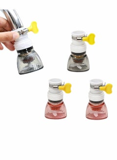 Buy 3Pcs Retractable Tap Head Water Faucet Extender Splash-proof Kitchen Tap Filter 360-degree Adjustable Filtration in UAE