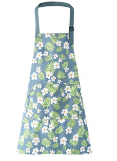 اشتري Chefs Kitchen Aprons Floral Aprons for Women Adjustable Apron with Pocket Cooking Apron Waterproof Apron for Kitchen Cooking Chef Gardening في الامارات