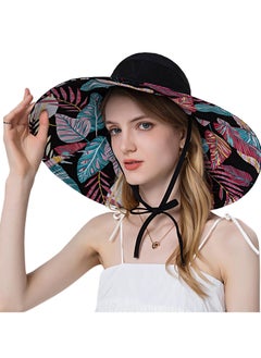 Buy Sun Hats for Women Lovely Summer Ladies Sun Hat Floppy Cotton Wide Brim Hat Double-Sided Foldable Hats Uv Protection Travel Hat Hiking Hat Fishing Hat in Saudi Arabia