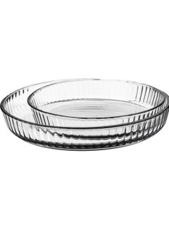 Buy 2-Piece Round Oven Trays Set in Saudi Arabia