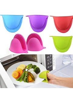 Buy Silicone Oven Mitts for Kitchen (2 Pack) - Multi-Purpose Silicone Oven Mitts for Oven and Cooking - Non-Slip Silicone Oven Mitts with Custom Design Small Kitchen Mitts - Heat Insulated Mitts for Cookware, Pots, and Hot Pots - Heat Resistant Silicone Oven, Bakeware, Grill Handles, Silicone Pot Holder for Heating and Hot Pots - Multiple Colors (Comes in Color) in Egypt