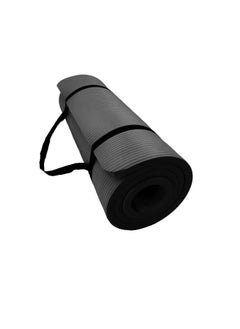 اشتري Extra Thick Yoga Mat 1CM Black في الامارات