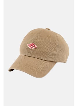 Buy Women Embroidered Logo Adjustable Cap, Beige in UAE