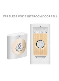 Buy Wireless Voice Intercom Doorbell 2-way Talk Monitor with 1*Outdoor Unit on 1* Indoor Unit Receiver Smart Home Security Door Bell in Saudi Arabia