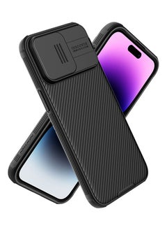 Buy For iPhone 15 Pro Max Magnetic Case with Camera Cover, Compatible with MagSafe, CamShield Pro Magnetic 15 Pro Max 5G Car Mount Case 6.7'', Built-in Magnet Circle Black in Saudi Arabia