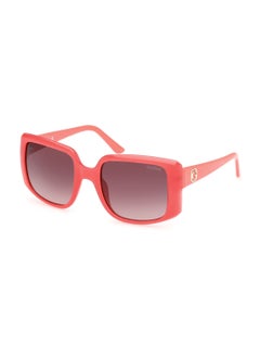 Buy Women's UV Protection Square Shape Plastic Sunglasses GU0009772F53 - Lens Size: 53 Mm - Shiny Pink in UAE