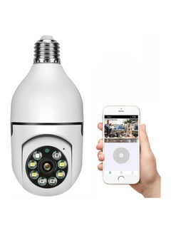 اشتري Outdoor 5G Light Bulb Home Security Camera, Wireless Video Surveillance Lightbulb Cameras, PTZ WiFi Panorama Camera with E27 Lamp Base, Full Color Night Vision & Two Way Audio, 720p في مصر