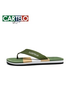 Buy New CARTELO Genuine Leather Open Toe Sandals Top Layer Leather Summer Slippers in UAE