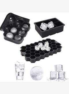 Buy Ice Cube Trays Set,Silicone Ice Cube Molds for Freezer,Reusable Ice Mold in Saudi Arabia
