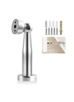 اشتري Magnetic Door Stop Chrome Stopper Stainless Steel Holder Catch 7.3 Inch Tall Doorstop Floor Wall Mounted Heavy Duty Stoppers 1 Pack في الامارات