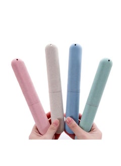 اشتري Stylish Toothbrushcase/Toothbrush holder. Eco Friendly Biodegradable Toothbrush Holder (pack of 4) في الامارات