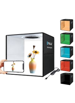 Buy 11.8 Inch/30cm  Portable  Photo Lighting Studio Light Box Shooting Tent Box Kit 30cm  Ring Light with 6 Colors Backdrops (Black, White, Yellow, Red, Green, Blue) in Saudi Arabia