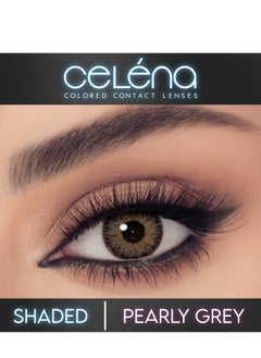 Buy Celena Colored Contact Lenses  Monthly Disposable Cosmetic Pearly Grey in Egypt