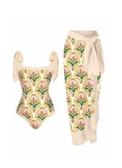 Buy Women's Beach Vacation Style Covered Belly Swimsuit in Saudi Arabia