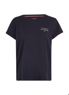 Buy Women's Original Logo Lounge T-Shirt, Navy in UAE