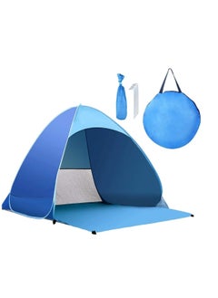 Buy Beach Tent Compact and Portable Dome Camping Tent with UV Protection, Automatic Pop-up Design for Beach, Sturdy Construction, Ideal for Outdoor Sun Exposure, Accommodates Beach Activities in UAE