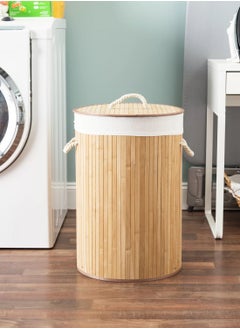 Buy Large Laundry Basket Waterproof Freestanding Laundry Hamper Laundry Basket With Printed Letters for Clothes Toys in the Dorm and Family in Saudi Arabia