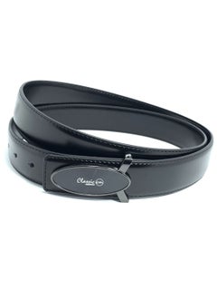 Buy Classic Milano Genuine Leather Belt Men Profile Plate Belts for men ED102 SZBK35149 by Milano Leather in UAE