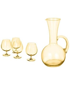 Buy 7 Piece Glass Juice Cup Set with Juice Jug in Egypt