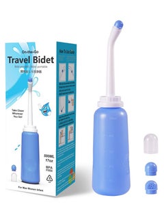 Buy Portable Travel Bidet Bottle for Postpartum Care Handheld Personal Bidet Sprayer 500ML Eva Bottle Water Capacity Cleaner for Personal Hygiene Cleaning Baby Bidet Hemmeroid Treatments in UAE