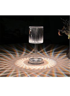 Buy Padom 16 Colors RGB Crystal Table Lamp,Diamond Lamp Multi-Color Remote Control,Touch Dimmable Table Light,USB Charging Romantic Acrylic LED Night Light Modern Home Decoration in UAE