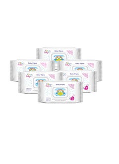 Buy Skin Soft Cleansing Wipes ;; With Vitamin E Hypoallergenic ;; Double Closure ;; Keeps Moisture ;; Intact Alcoholfree 80S (Pack Of 6) in UAE