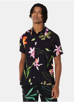 Buy Gies Floral Short Sleeve Shirt in UAE