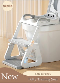 Buy 3-in-1 Kids Potty Training Toilet Seat with Step Stool Ladder,Toddlers-Comfortable Safe Potty Seat with Anti-Slip Pads Folding Ladder for Boys and Girls in Saudi Arabia