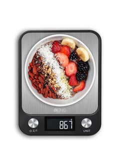 Buy Digital Kitchen Food Scale 15kg Black 16.5X1.9X22.5centimeter in UAE