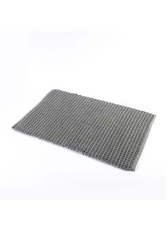 Buy Spa Waffle Reversible Bathmat, Grey – 2150 GSM, 50x80 cm in UAE