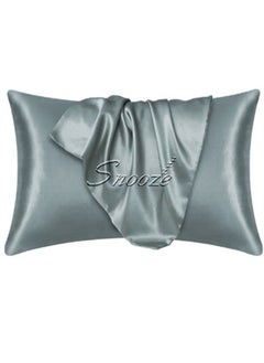 Buy Snooze, Satin Pillowcase for Hair and Skin, 48*70 cm, Gray in Egypt