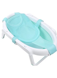 Buy Baby Bath Seat Support Net Infant Bathing Seat Support Mat Adjustable Comfortable Non Slip Five Pointed Baby Shower Net Bathtub Sit Up Mesh for Newborn 0-6 Months Blue in Saudi Arabia