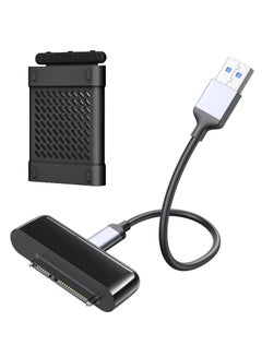 Buy SATA USB Cable, 1.6 FT External USB 3.0 to SATA Hard Drive Adapter Converter, with Portable Silicone Case, Super Speed with UASP Accelerated, for 2.5 inch HDD/SSD Data Transfer (Support UASP), Black in UAE