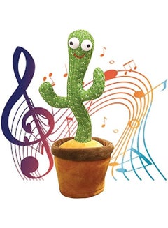 Buy Fabric Dancing Cactus Toy With Battery Adapter for Kids - Multi Color in Egypt