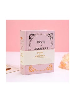 Buy 1-Piece The Book of Answers,My Life Answer Book Chinese and English Version Diary Note Book,Pink Colour in UAE