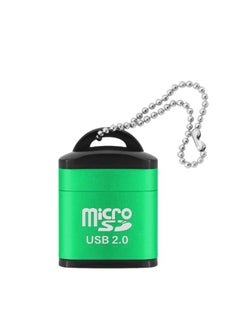 Buy 480Mbps Mini Micro SD Card Mobile Phone High-Speed TF Memory Card Reader Computer Car Speaker Card Reader(Green) in Saudi Arabia