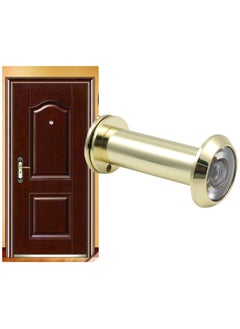 اشتري Door Viewer Brass Plated 180 Degree Heavy Duty Security Peep Hole Provides An Ultra Wide Viewfor Home Office Hotel في الامارات