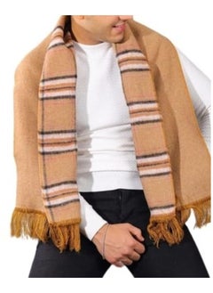 Buy Double Face Solid and Plaid Check Carreau Pattern Wool Winter in Egypt