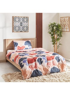 اشتري Ontario Gian 2-Piece Printed Microfibre Twin Comforter Set 220 x 160 cm في الامارات