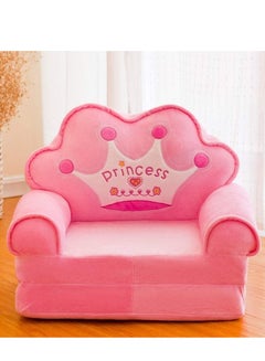 Buy Cartoon Children's Sofa Plush Children's Chair Princess Pink Kids Seat Sofa Non-slip Arm chair in UAE