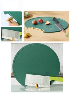 Buy Double-Sided Circular Cutting Board, Garlic Chopper And Handle For Easy Hanging in Egypt