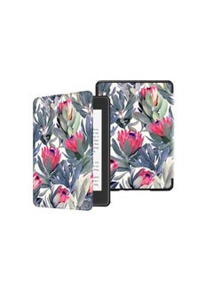 اشتري EcoSystem Slimshell Case Cover for All-New Kindle Paperwhite (11th Generation-2021, 6.8 inch) or Kindle Paperwhite Signature Edition, Smart Shell Cover with Auto Sleep/Wake, (Flower Bush) في مصر