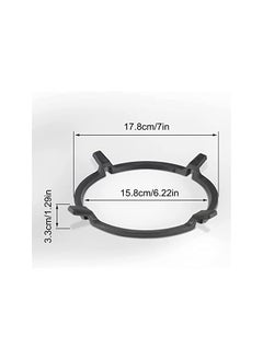 Buy Cast Iron Wok Pan Support Rack Syosi Stand Non Slip Cooktop Range Pan Rack Stove Accessories For Kitchen Wok Cooktop Cooking Pot Diameter 16Cm in Saudi Arabia