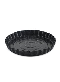 اشتري 11 inch Pie Pan Tart Pan With Marble Coating, Fluted Pizza Pan 28 cm Quiche Pan Round Tart Pie Pan Nonstick Deep Baking Dish Pie Plate Mold في الامارات